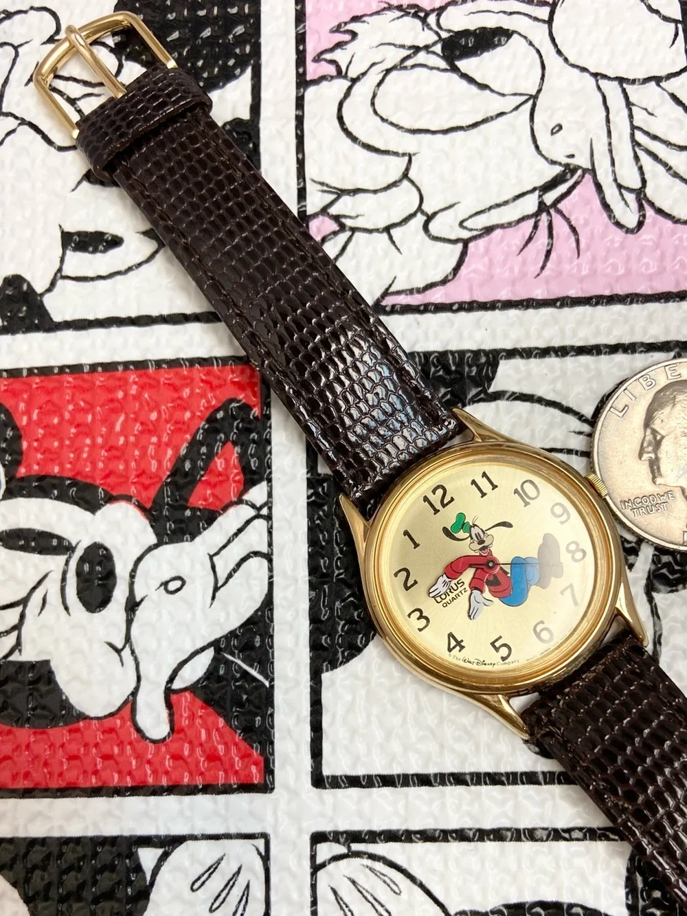 Vintage Disney X Lorus by Seiko Backwards Running Goofy Watch